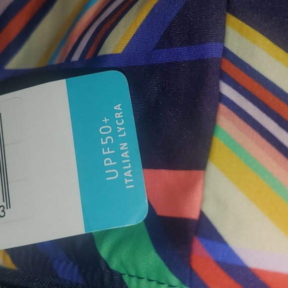 Sunsoaked Janine Ruffle puff Sleeve swimsuit sz 12 - Picture 4 of 8